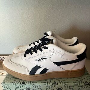 Reebok Classic White and Black Shoes